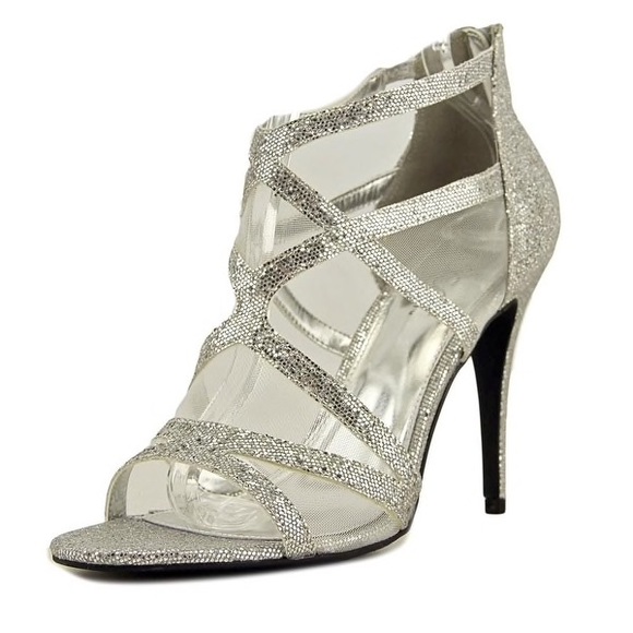 Sugar Shoes - 🎈Sugar Vanilla strappy open toe sparkly heels 8.5